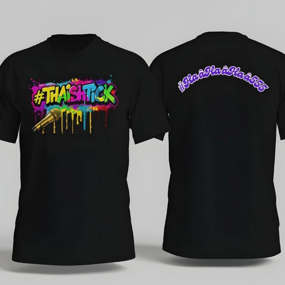 Black tshirts with throwback graffiti flava